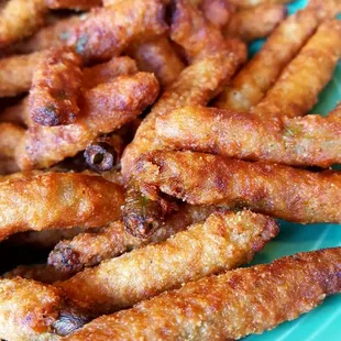 Would you like some deep fried green beans? The question was rhetorical.