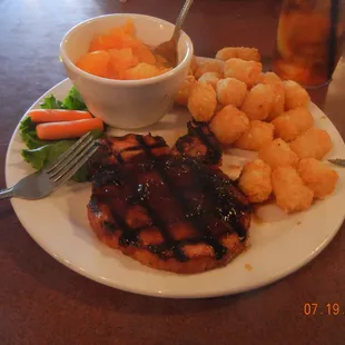 Bourbon Glazed Pork Chop