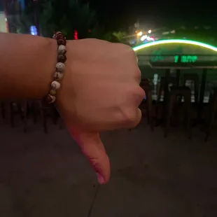 outside