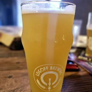 Refresh Sesh seasonal Fruited Wheat Ale. This one's pineapple and I'm here for it.