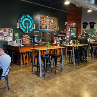 Main area, decorated with some St.Patrick's day things!