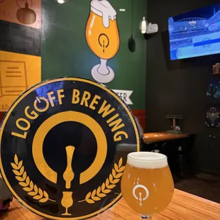 Log Off brewing tacker and Island Vibes