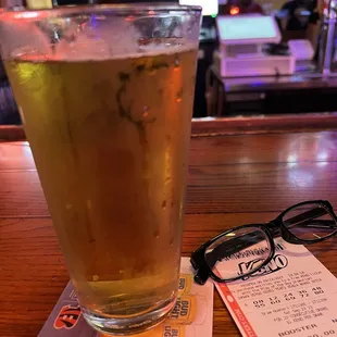 A cold one watching the UC Cincinnati game.