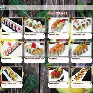 sushi and sashimi
