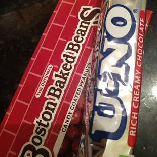 Our favorites... Me Boston Baked Beans &amp; Uno for my man!