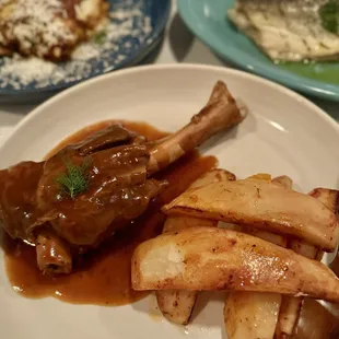 Lamb Shank with Lemon Potatoes