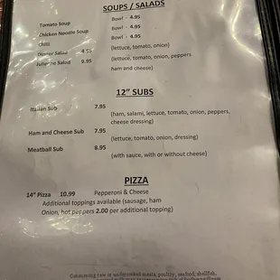 More menu