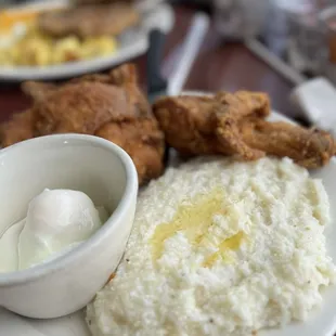 chicken wings and fried chicken, food