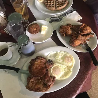 Chicken and Pecan Waffle