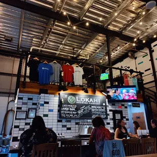 the interior of the restaurant