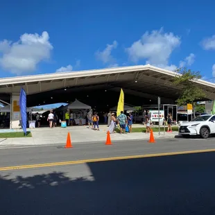 a car parked in front