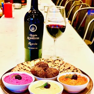 Mediterranean mezze plate