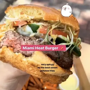 Miami Heat Burger