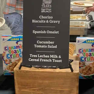 The menu