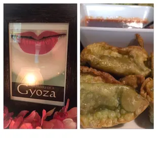 &quot;Memoirs of a Gyoza&quot; - spinach basil potstickers, mixed vegetables, bean vermicelli, served with sweet soy vinegar sauce