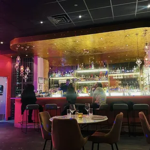 The Bar!  Very cute, bartender made amazing drinks   Perfect for a date night &amp; solo dates too.