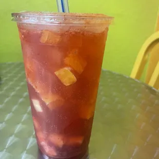Rusa  Chamoy, mineral water, chile, grapefruit soda, pinapple,orange.