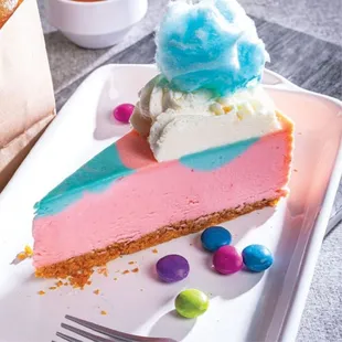 Cotton Candy Cheesecake