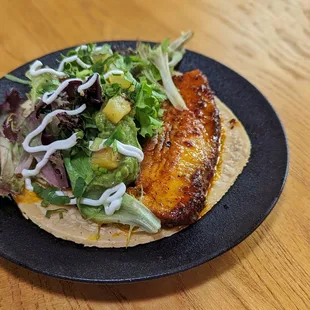 Pork belly taco