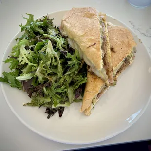 Lola Cuban on Ciabatta with signature Lola salad side - lunch