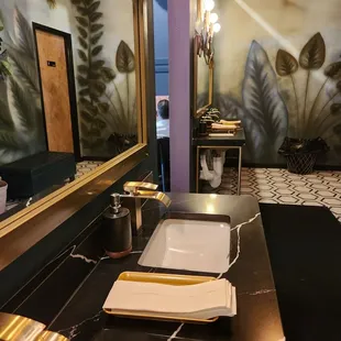 The bathroom is pretty fancy as you can see.