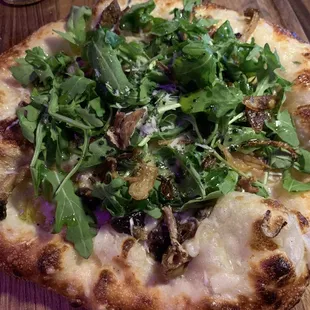 Mushroom Flatbread Pizza