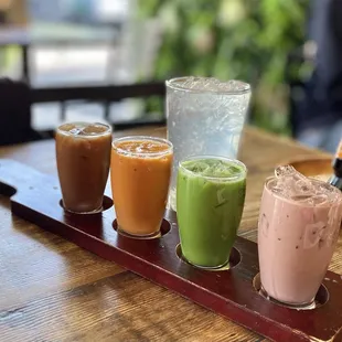 Cold Brew Flight with Buko Juice.