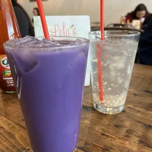 Ube Horchata and Buko Juice