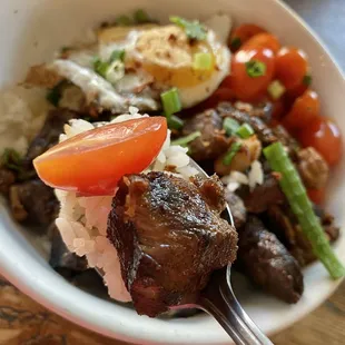 Beef Tapa Silog bite.