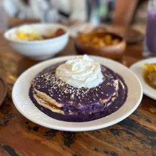 Ube Pancakes - Instagram @friesandchives