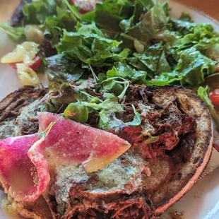 Braised Beef Toast - I wouldn't recommend.