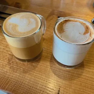 Steamer and Maple Latte