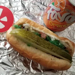 Vegatarian Hot Dog