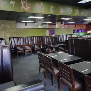 the interior of the restaurant