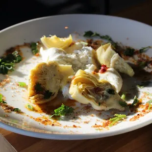 Burrata Artichoke Appetizer