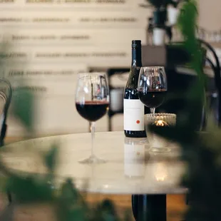 European wines by glass and bottle