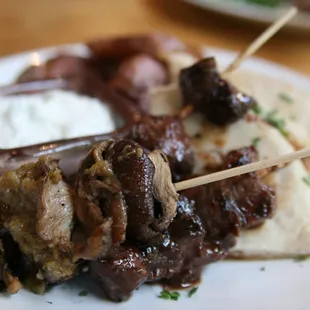 Lamb Kabob Plate