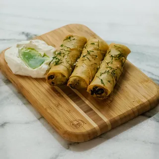 Spanakopita Spring Rolls