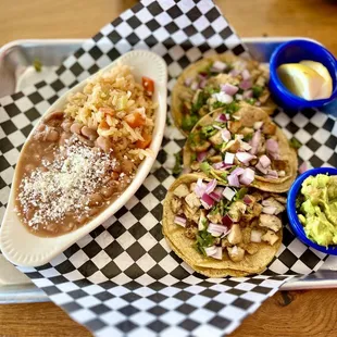Chicken street tacos