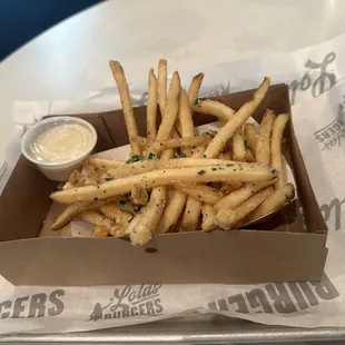 GARLIC TRUFFLE FRIES Dijon Aioli