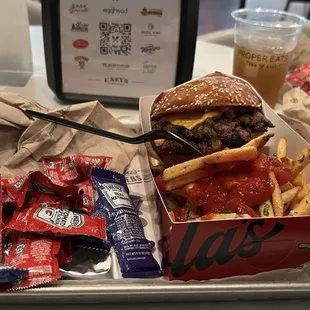 Smash burger combo!.