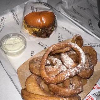CRISPY ONION RINGS BBQ Ranch