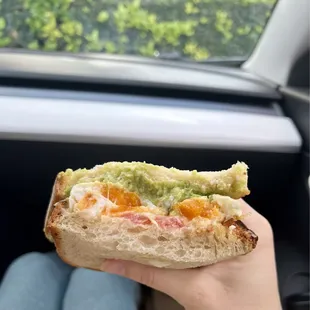Egg &amp; Avo Smash Sandwich