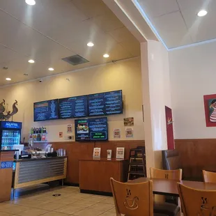 Inside order counter