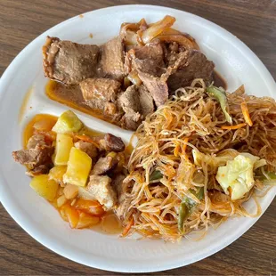 Upo, Bistec and Pancit