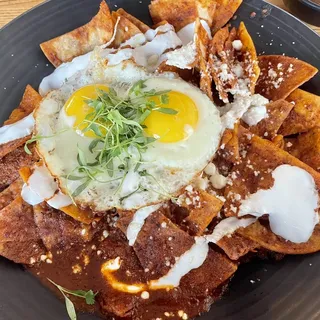 Smokey Pasilla Chilaquiles