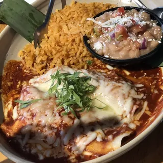 Birria Queso Enchiladas