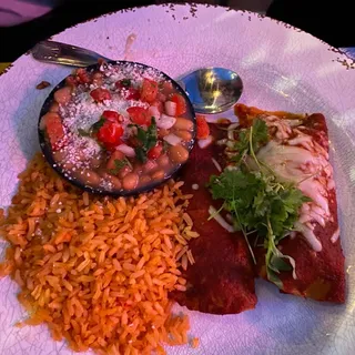 Birria Queso Enchiladas