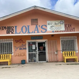 Outside entrance.not the best from outside but yummy inside where it counts.