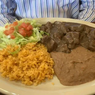 Carne Guisada plate - also excellent.